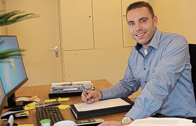 Frank Wittendorfer hat nun den Chefsessel im Oberriexinger Rathaus inne. Der 34-Jährige wurde im Sommer im ersten Wahlgang gewählt.