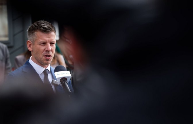 Peter Magyar  will sich nicht in  Berichterstattung von Medien einmischen.<span class='image-autor'>Foto: IMAGO/ZUMA Press Wire/IMAGO/Daniel Alfoldi</span>