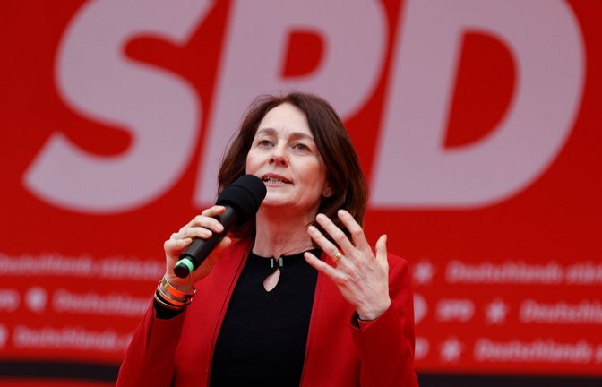Die Spitzenkandidatin der SPD für die Europawahl: Katarina Barley.<span class='image-autor'>Foto: Georg Wendt/dpa</span>