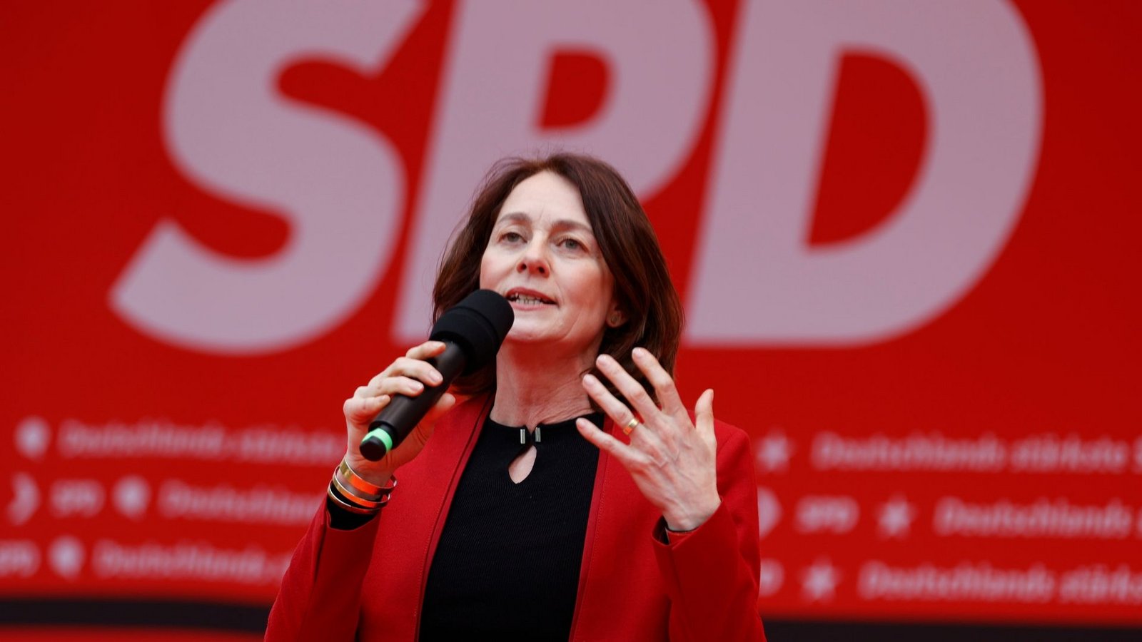 Die Spitzenkandidatin der SPD für die Europawahl: Katarina Barley.Foto: Georg Wendt/dpa
