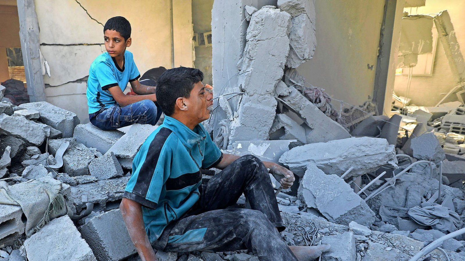 Solche Bilder aus Gaza sind in Israel kaum zu sehen.Foto: imago/APAimages