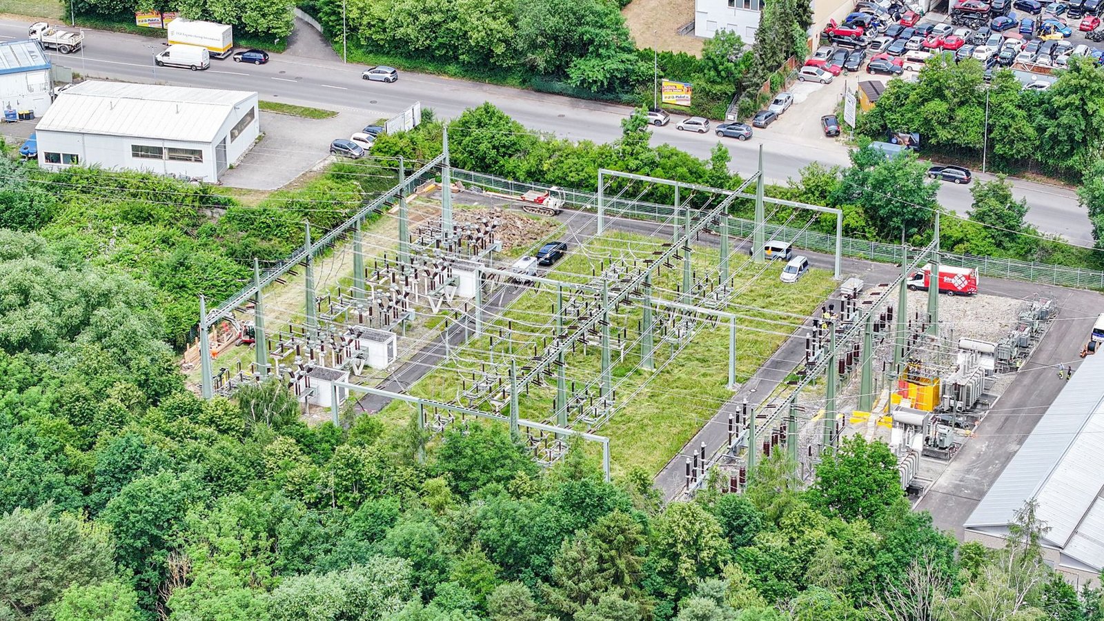 Ein Blick auf das betroffene Umspannwerk in Reutlingen.Foto: Jason Tschepljakow/dpa Ein Blick auf das betroffene Umspannwerk in Reutlingen.Foto: Jason Tschepljakow/dpa