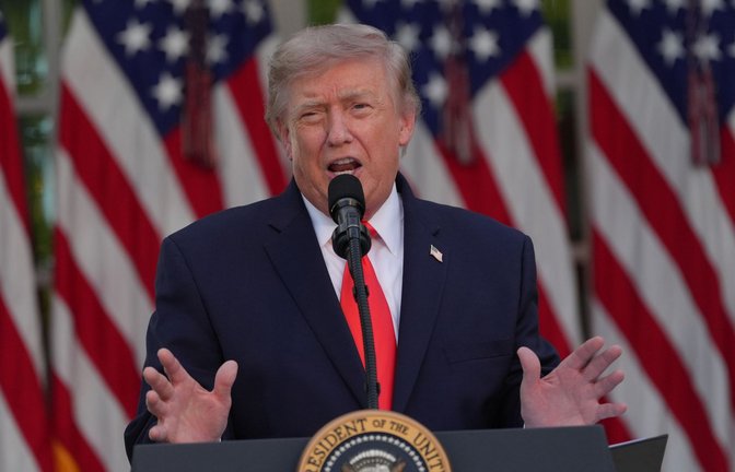 Trump macht Iran für Angriff auf Schiff verantwortlich. (Archivbild)<span class='image-autor'>Foto: Jacquelyn Martin/AP/dpa</span>