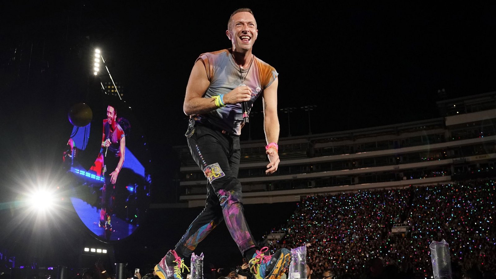 Beim Coldplay-Konzert kommt es zu einem peinlichen MomentFoto: Chris Pizzello/Invision/dpa