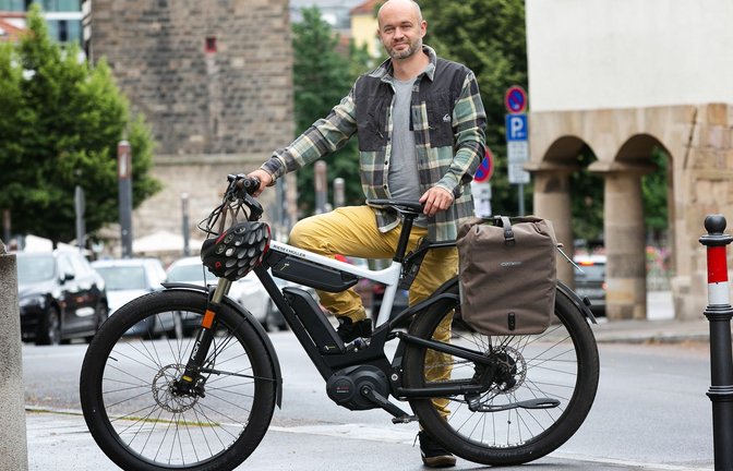 Christian Lempp hat den Kauf seines S-Pedelecs nie bereut.<span class='image-autor'>Foto: Ines Rudel</span>
