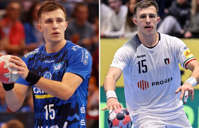 Simone Megon im Dress des TVB Stuttgart (li.) und im italienischen Nationaltrikot.<span class='image-autor'>Foto: Pressefoto Baumann/Julia Rahn; Imago/Abacapress</span>