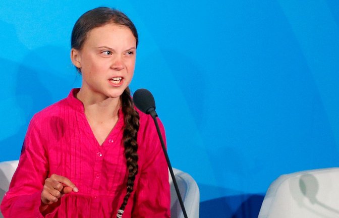 Greta Thunberg 2019 beim UN-Klimagipfel<span class='image-autor'>Foto: dpa/Jason Decrow</span>