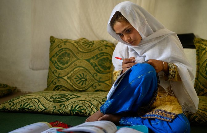 Dies ist das Unicef-Foto des Jahres.<span class='image-autor'>Foto: Elise Blanchard/Unicef/dpa/Elise Blanchard</span>