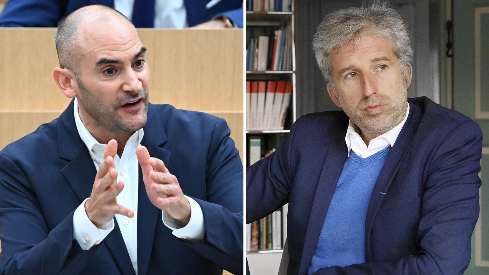 Das Haus von Finanzminister Danyal Bayaz (li., Grüne) hat den Hebesatz-Korridor bei der Grundsteuer B für Tübingen erhöht. OB Boris Palmer (parteilos) sieht einen höheren Wert als aufkommensneutral an.Foto: dpa/Bernd Weißbrod, Horst Haas Das Haus von Finanzminister Danyal Bayaz (li., Grüne) hat den Hebesatz-Korridor bei der Grundsteuer B für Tübingen erhöht. OB Boris Palmer (parteilos) sieht einen höheren Wert als aufkommensneutral an.Foto: dpa/Bernd Weißbrod, Horst Haas