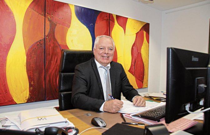 Sachsenheims Bürgermeister Horst Fiedler blickt auf ein schwieriges Jahr zurück. Für die Zukunft ist er dennoch zuversichtlich. Fotos: Banholzer