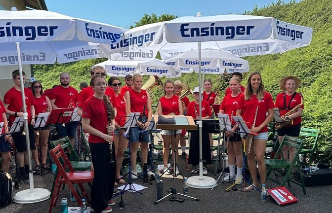 Jugendkapelle Orchesterverein Horrheim Weinausschank Weingärtner Horrheim-Gündelbach Foto: p