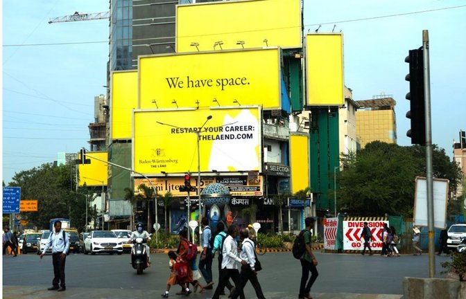 Seit dem 13. Dezember läuft die Kampagne in Mumbai.<span class='image-autor'>Foto: Staatsministerium Baden-Württemberg</span>