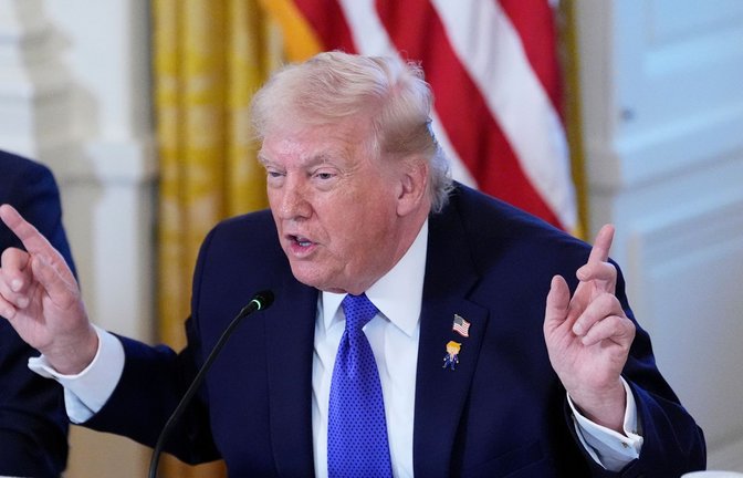 Herr der großen Töne: US-Präsident Donald Trump<span class='image-autor'>Foto: Alex Brandon/AP/dpa</span>