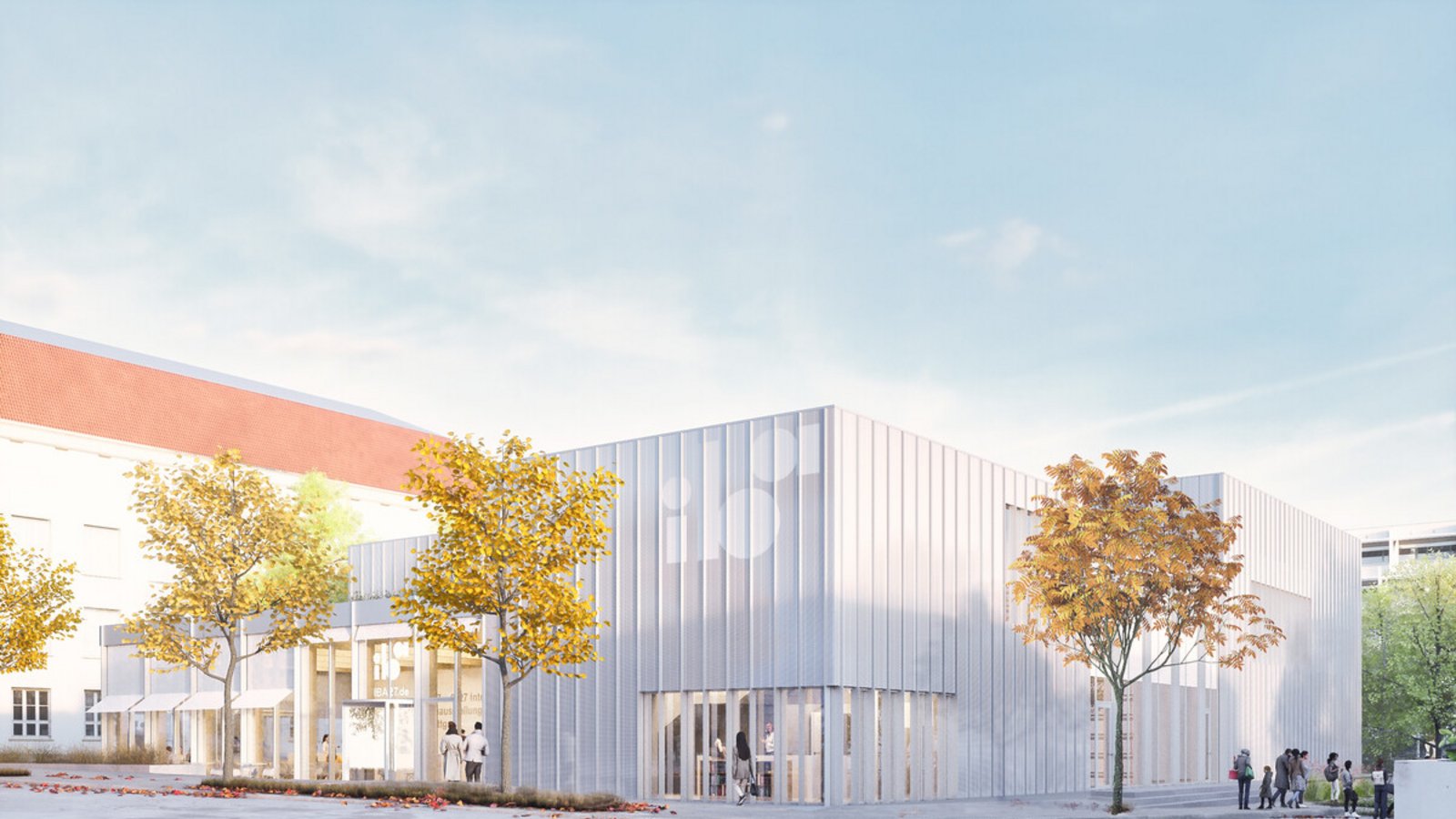 Das geplante Besucher- und Informationszentrum Weißenhof, Ansicht Süd-Ost.Foto: : Barkow Leibinger/Rendering