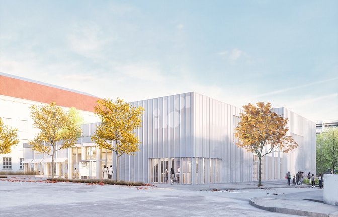 Das geplante Besucher- und Informationszentrum Weißenhof, Ansicht Süd-Ost.<span class='image-autor'>Foto: : Barkow Leibinger/Rendering</span>