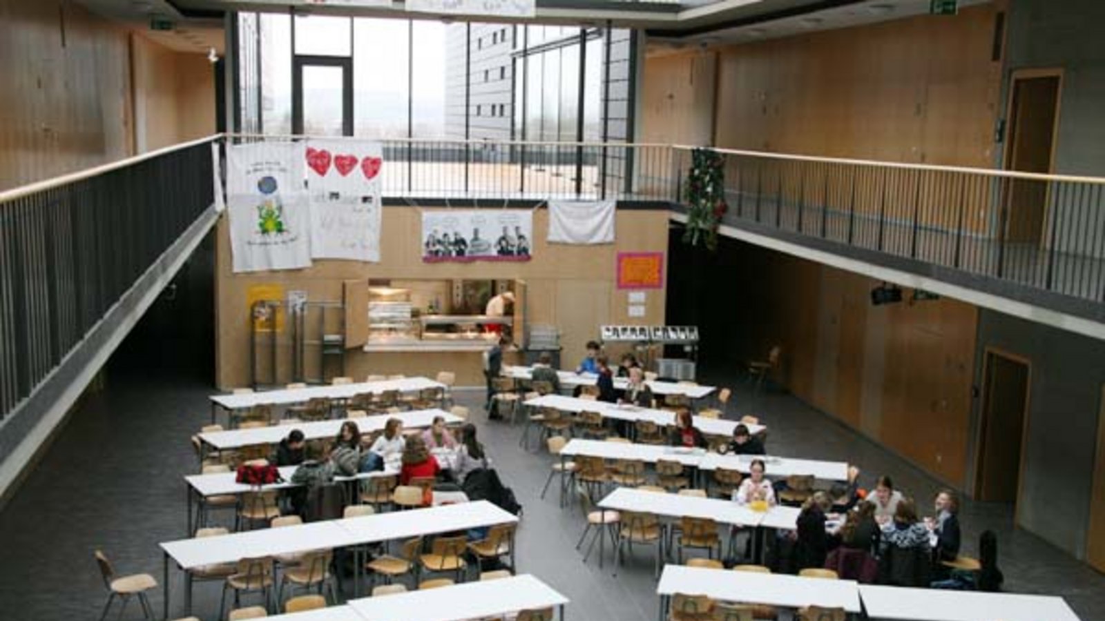 Die offene Mensa im Stromberg-Gymnasium. Foto: Rücker