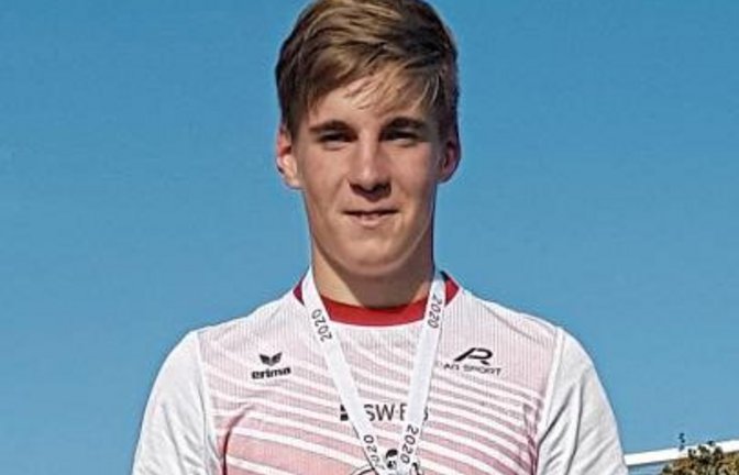 Finn Breitkreutz hat sich bei den württembergischen Meisterschaften der U 16 als wahrer Medaillensammler betätigt. Foto: privat