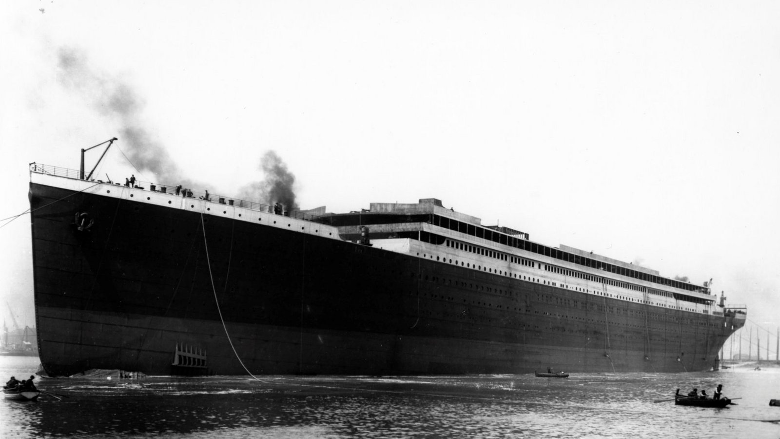Am 31. Mai 1911 fand dann der Stapellauf der Titanic statt, wie bei White Star üblich ohne Schiffstaufe. Direkt im Anschluss wurde die fertig ausgerüstete Olympic der Reederei übergeben.Foto: Wikipedia commons
