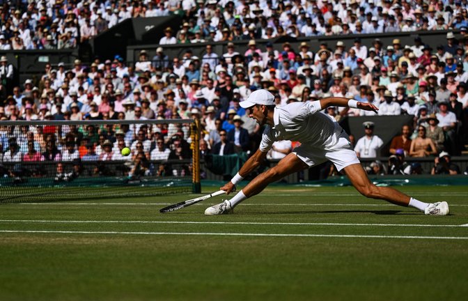 Novak Djokovic in Aktion.<span class='image-autor'>Foto: AFP/SEBASTIEN BOZON</span>