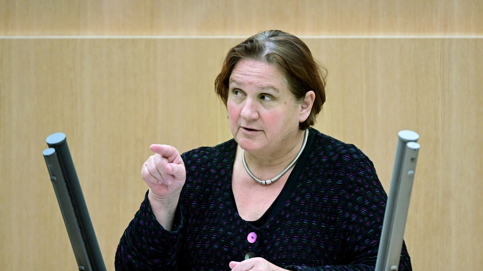 Theresa Schopper vermeidet Konflikte.Foto: dpa/Bernd Weißbrod Theresa Schopper vermeidet Konflikte.Foto: dpa/Bernd Weißbrod