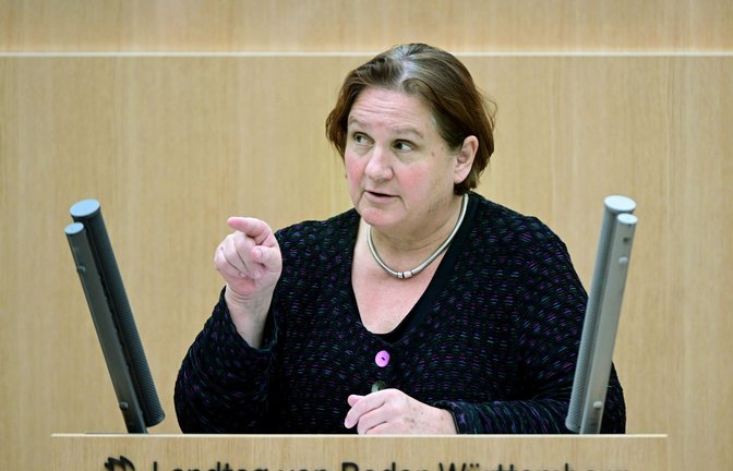 Theresa Schopper vermeidet Konflikte.<span class='image-autor'>Foto: dpa/Bernd Weißbrod</span>