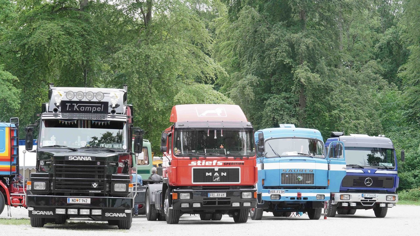 Schon am ersten Tag des viertägigen Treffens sind zahlreiche Lkw bekannter Marken zu bestaunen.Foto: Andreas Rosar Fotoagentur-Stuttg