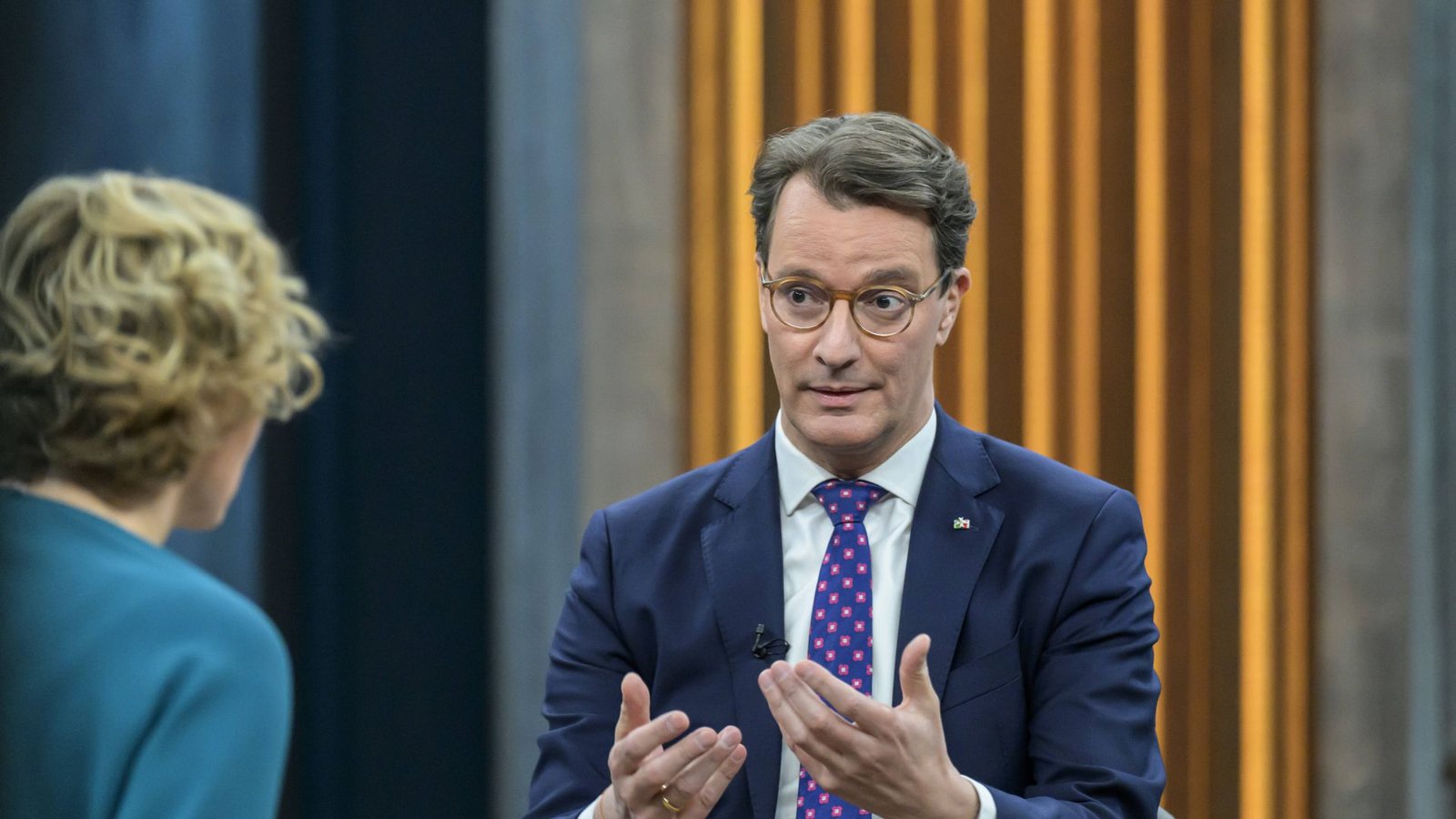 Hendrik Wüst war am Sonntag zu Gast bei Caren Miosga.Foto: IMAGO/HMB-Media/IMAGO/Uwe Koch Hendrik Wüst war am Sonntag zu Gast bei Caren Miosga.Foto: IMAGO/HMB-Media/IMAGO/Uwe Koch
