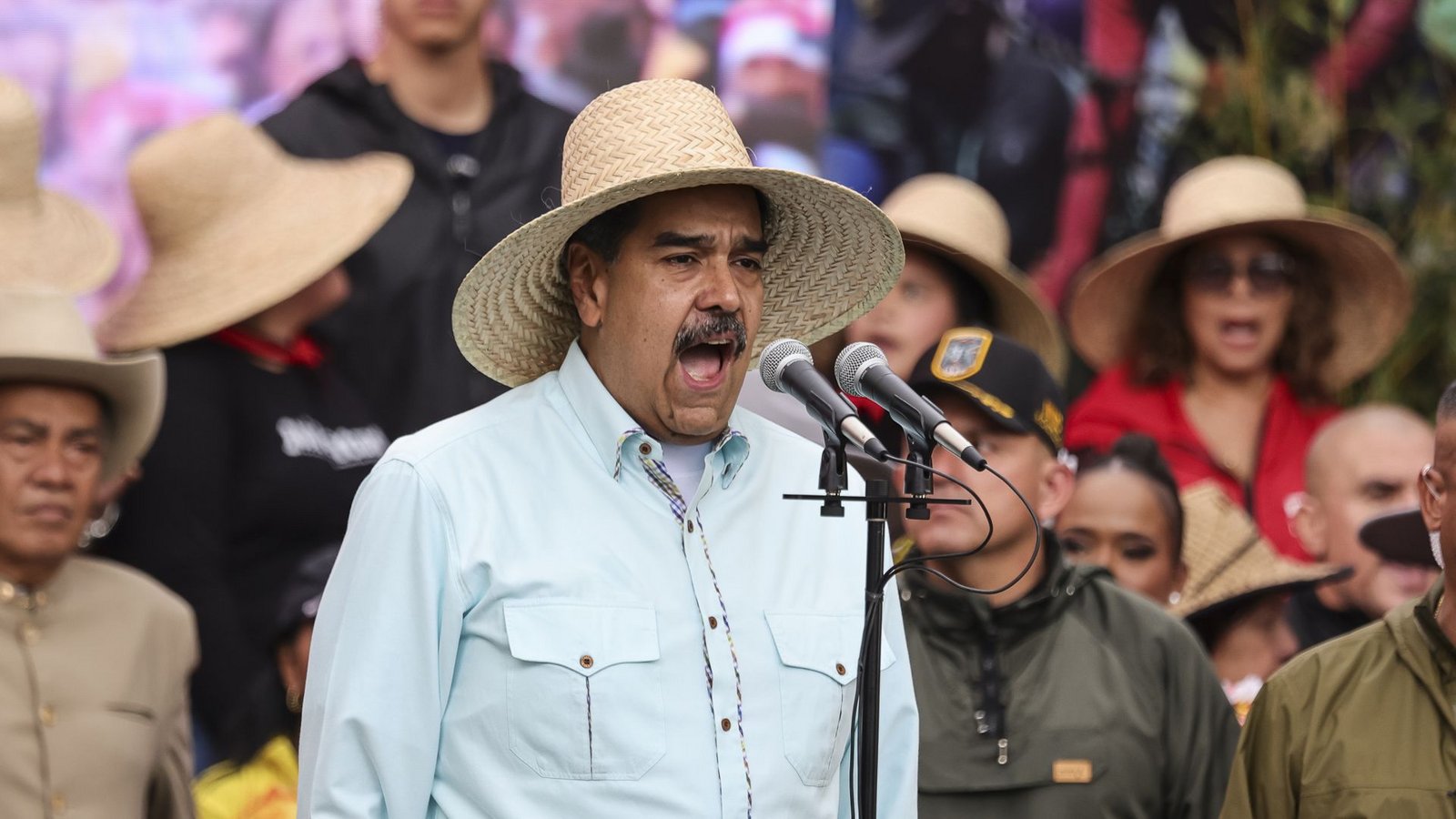 Der venezolanische Präsident Nicolas Maduro während einer Kundgebung im Dezember.Foto: Jesus Vargas/dpa Der venezolanische Präsident Nicolas Maduro während einer Kundgebung im Dezember.Foto: Jesus Vargas/dpa