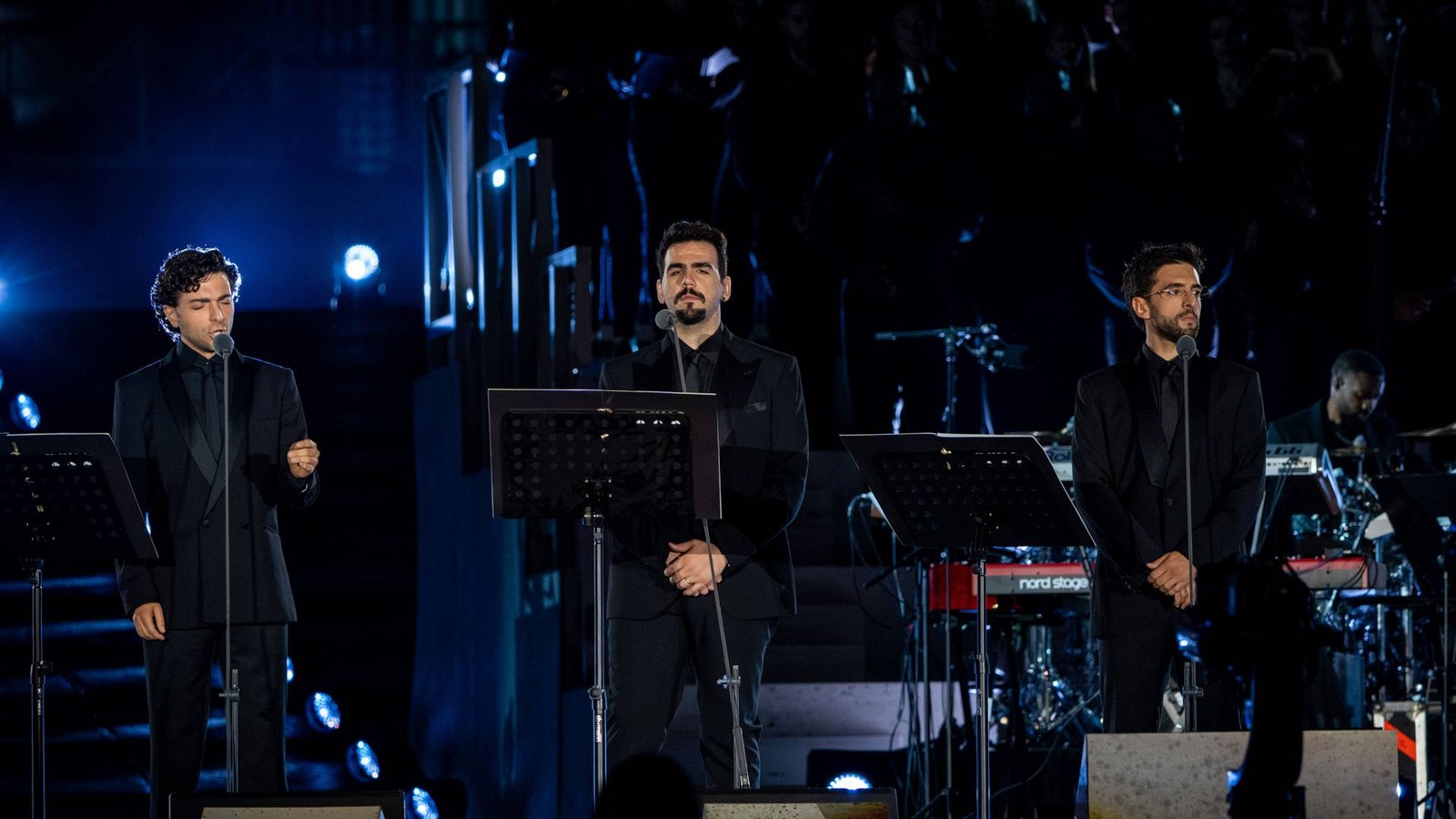 Il Volo  –  hier bei einem Konzert im September im Vatikan –  sind am Samstag in Stuttgart aufgetreten.Foto: IMAGO/Avalon.red