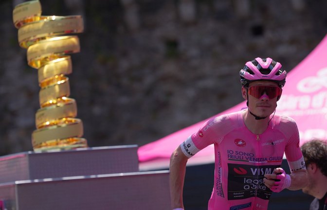Hat die Giro-Trophäe fest im Blick: Jonas Vingegaard. (Archivbild)<span class='image-autor'>Foto: Spada/LaPresse/AP/dpa</span>