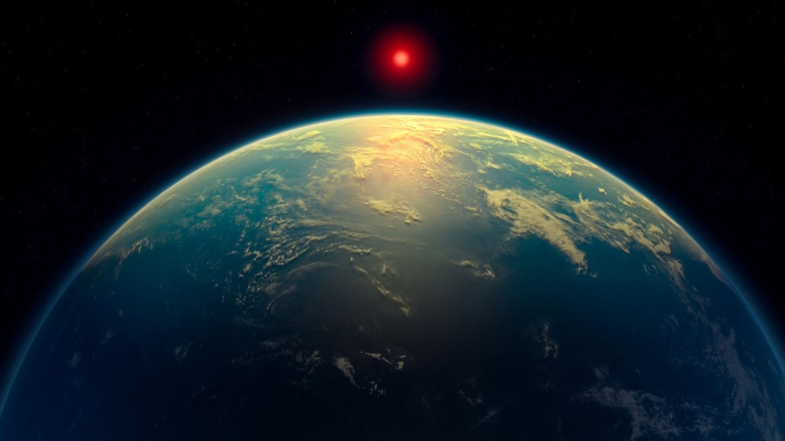 Der nahe Exoplanet K2-18b ist lebensfreundlich und von einem globalen Ozean bedeckt. In diesem könnte es außerirdisches leben geben, wie Astronomen berichten. © A. Smith, N. Madhusudhan/ University of CambridgeFoto: © A. Smith, N. Madhusudhan/ University of Cambridge Der nahe Exoplanet K2-18b ist lebensfreundlich und von einem globalen Ozean bedeckt. In diesem könnte es außerirdisches leben geben, wie Astronomen berichten. © A. Smith, N. Madhusudhan/ University of CambridgeFoto: © A. Smith, N. Madhusudhan/ University of Cambridge