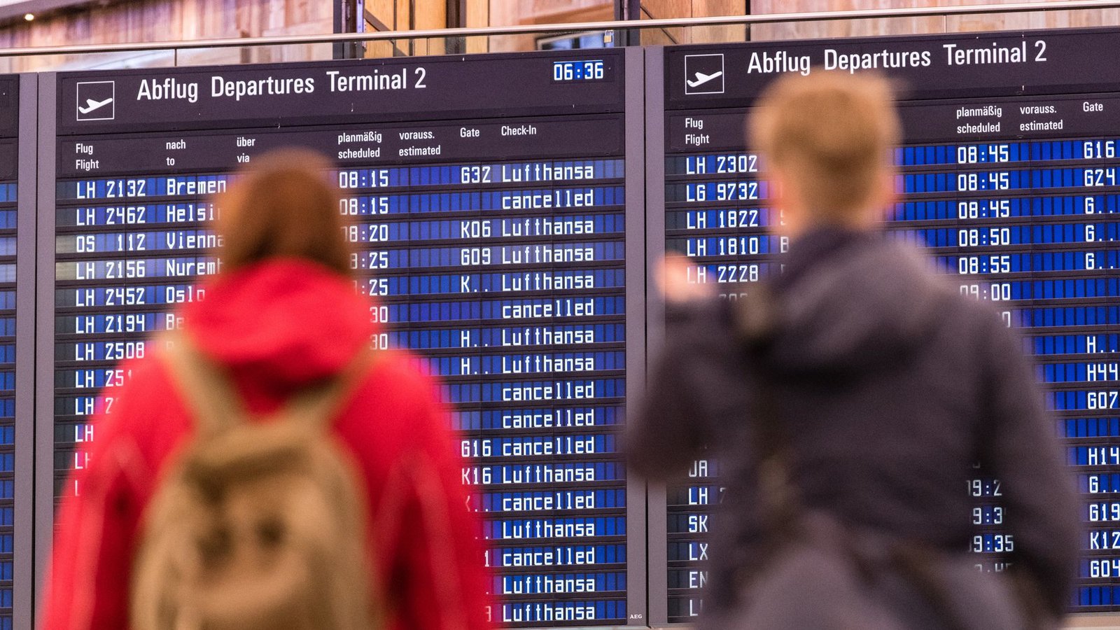 Eine Ausgleichszahlung für einen ausgefallenen Flug kann bis zu 600 Euro betragen.Foto: dpa/Matthias Balk