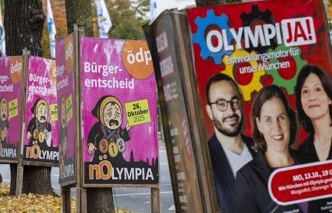 Die Bürger Münchens können wählen zwischen OlymiJA und NO- oder gar NÖlympia.<span class='image-autor'>Foto: Peter Kneffel/dpa</span>