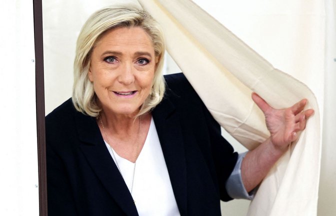 Laut Prognosen könnte Marine Le Pen ihre  Ausgangsposition für  die französischen Präsidentschaftswahlen  von 2027   verbessern.<span class='image-autor'>Foto: AFP/Francois Lo Presti</span>
