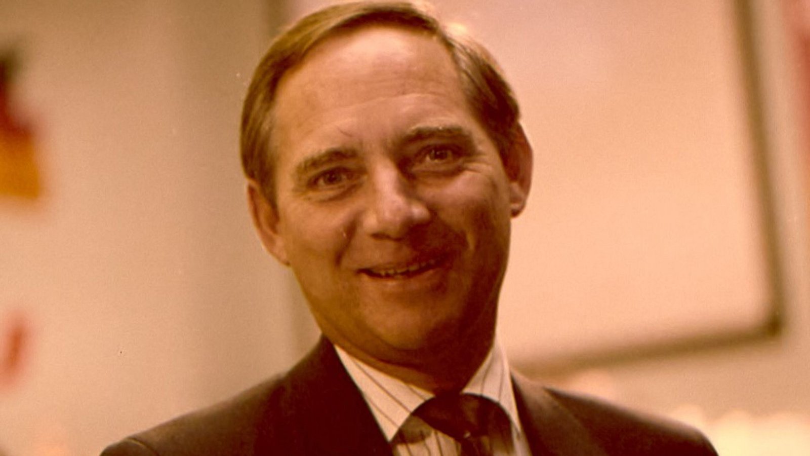 Wolfgang Schäuble 1990.Foto: Hauptstaatsarchiv Stuttgart/Burghard Hüdig