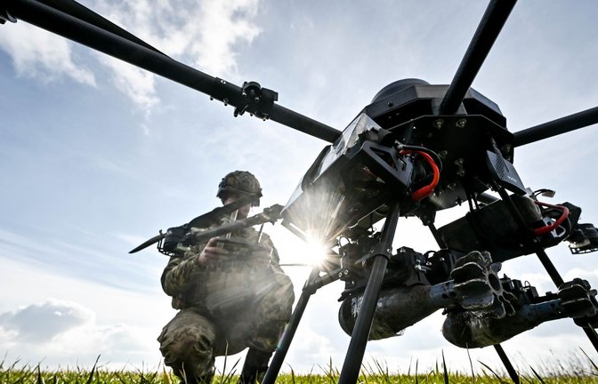 Russland hat gemeldet, dass mehr als 50 ukrainische Drohnen abgeschossen wurden. (Archivbild)<span class='image-autor'>Foto: dpa/Uncredited</span>