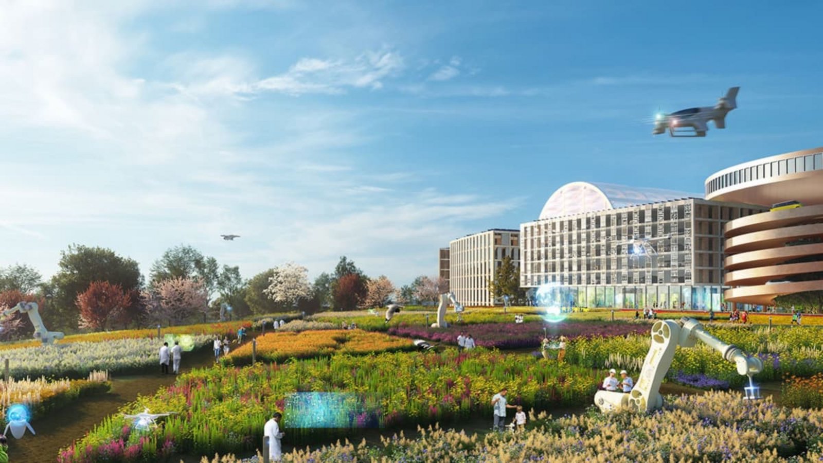 Schöne neue Welt: So illustriert der Innovationspark in Heilbronn sich selbst. Nicht ohne Grund ist die Stadt bei Neugründungen in Baden-Württemberg mit an der Spitze.Ipai/MVRDV