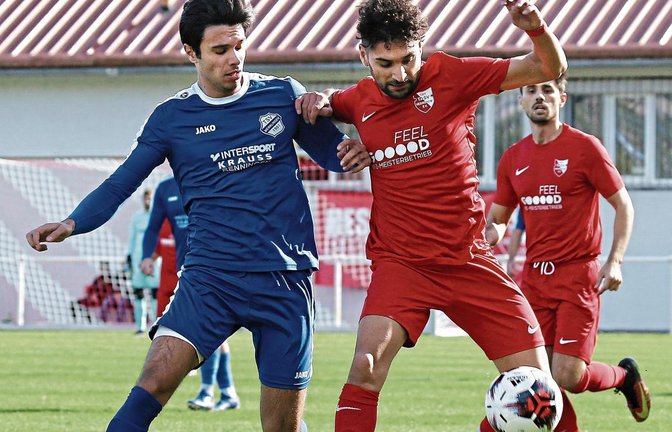 In Hessigheim startet Cihat Aytac (rechts) nach Verletzungen wieder durch. In sieben Spielen erzielte er drei Tore und zwei Vorlagen. Foto: Baumann