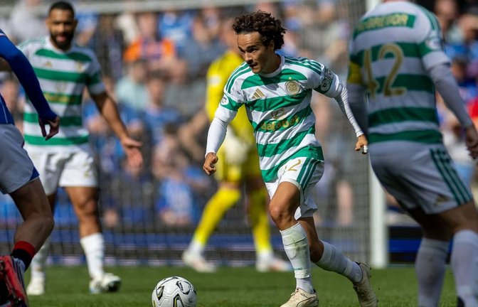 Mika Baur spielt seit dieser Saison beim schottischen Traditionsclub Celtic Glasgow.<span class='image-autor'>IMAGO/Action Plus</span>