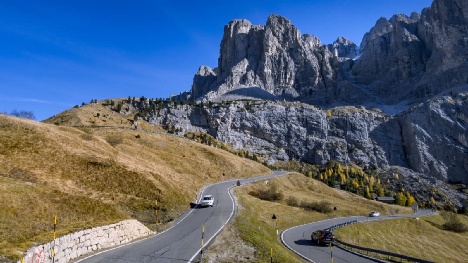 Auch das Grödner Joch ist Teil der 12-Pässe-Tour.IMAGO/Peter Widmann Auch das Grödner Joch ist Teil der 12-Pässe-Tour.IMAGO/Peter Widmann