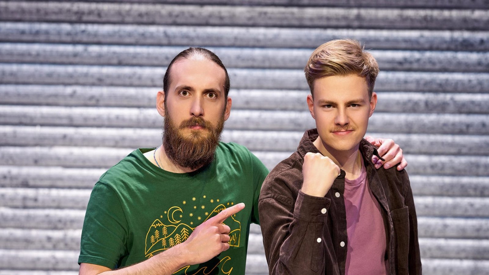 Sie waren in der Hauptrunde das stärkste Team: Filippos aus Erlangen (l.) und Tobi aus Nürnberg.Foto: RTL / Frank Dicks
