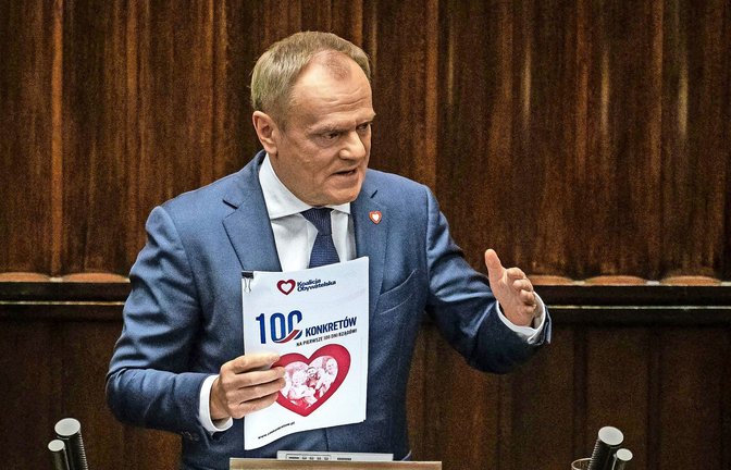 Regierungschef Donald Tusk<span class='image-autor'>Foto: AFP/Wojtek Radwanski</span>