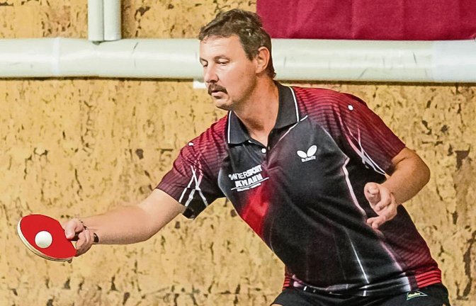 Markus Klingel steuerte drei Zähler zum Großglattbacher Erfolg bei – einen im Doppel mit Matthias Enz und zwei im Einzel. Foto: Simecek