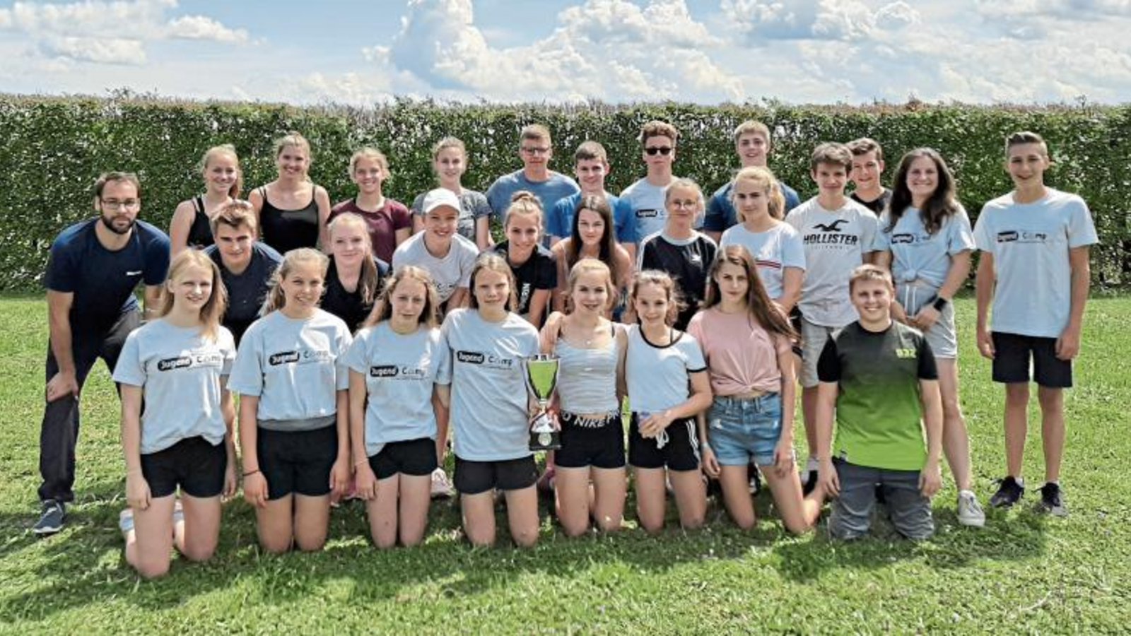 Von einem Unwetter ließen sich die Jugendlichen das Camp nicht vermiesen.  Foto: p