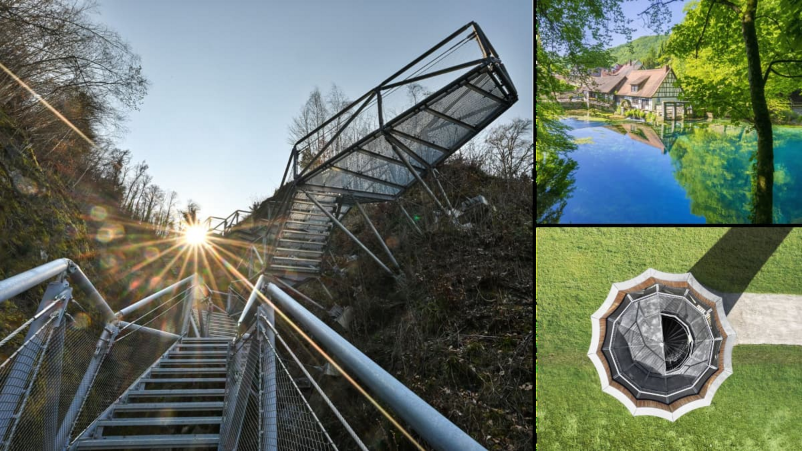 Die Marienschlucht in der Gemeinde Allensbach im Landkreis Konstanz mit ihrer besonderen Natur und Geschichte, der sagenumwobene Blautopf in Blaubeuren oder die einzigartige Konstruktion des Wangen Turms sind einige Beispiele für ungewöhnliche Orte im Land Baden-Württemberg.Felix Kästle/dpa, www.imago-images.de, www.ninabaisch.com Die Marienschlucht in der Gemeinde Allensbach im Landkreis Konstanz mit ihrer besonderen Natur und Geschichte, der sagenumwobene Blautopf in Blaubeuren oder die einzigartige Konstruktion des Wangen Turms sind einige Beispiele für ungewöhnliche Orte im Land Baden-Württemberg.Felix Kästle/dpa, www.imago-images.de, www.ninabaisch.com
