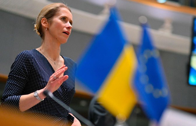 Die EU-Außenbeauftragte Kaja Kallas wirbt immer wieder für mehr Unterstützung für die Ukraine. Doch nicht immer stößt sie damit auf offene Ohren.<span class='image-autor'>Foto: AFP/NICOLAS TUCAT</span>