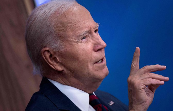 US-Präsident Biden äußerte sich nach der Tötung des Hamas-Chefs. (Archivbild)<span class='image-autor'>Foto: AFP/BRENDAN SMIALOWSKI</span>