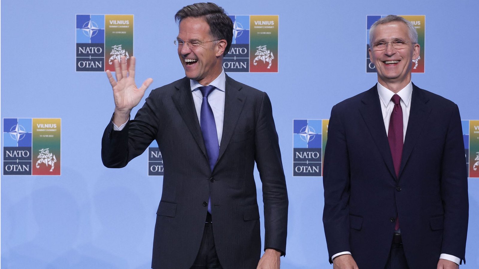 Mark Rutte (links) wird Nachfolger von Nato-Generalsekretär Jens Stoltenberg.Foto: AFP/ODD ANDERSEN Mark Rutte (links) wird Nachfolger von Nato-Generalsekretär Jens Stoltenberg.Foto: AFP/ODD ANDERSEN