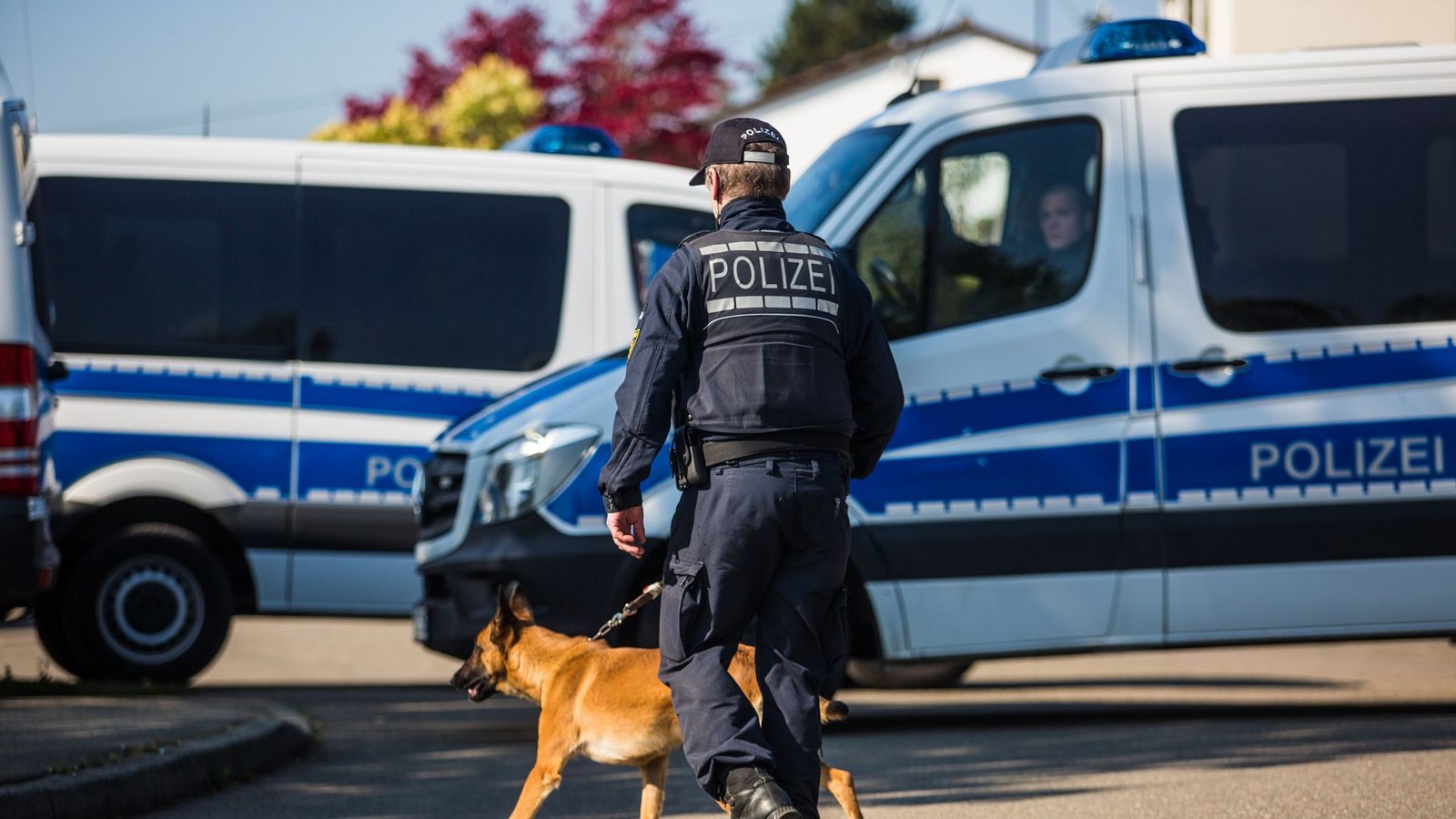 Die Polizei suchte auch mit Hunden nach dem Kind. (Symbolbild)Foto: dpa/Christoph Schmidt Die Polizei suchte auch mit Hunden nach dem Kind. (Symbolbild)Foto: dpa/Christoph Schmidt