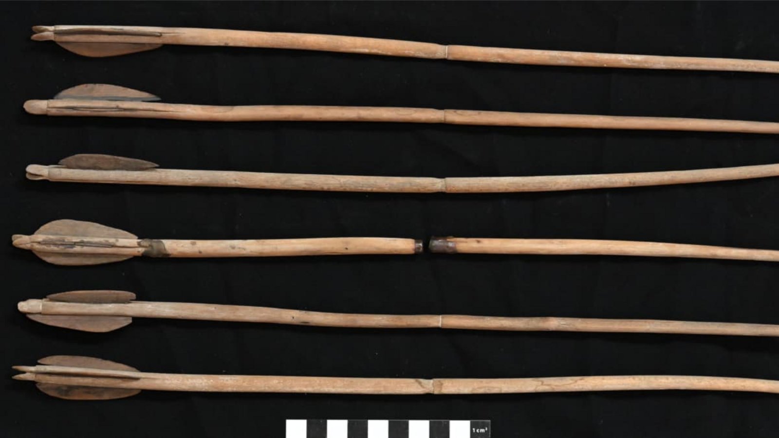 Das Bild zeigt Pfeile, die dem Grab der altägyptischen Prinzessin Nub Hotep beigelegt worden waren. Jüngsten Untersuchungen weisen darauf hin, dass sie eine Bogenschützin gewesen sein könnte.Emany Shawki/dpa Das Bild zeigt Pfeile, die dem Grab der altägyptischen Prinzessin Nub Hotep beigelegt worden waren. Jüngsten Untersuchungen weisen darauf hin, dass sie eine Bogenschützin gewesen sein könnte.Emany Shawki/dpa